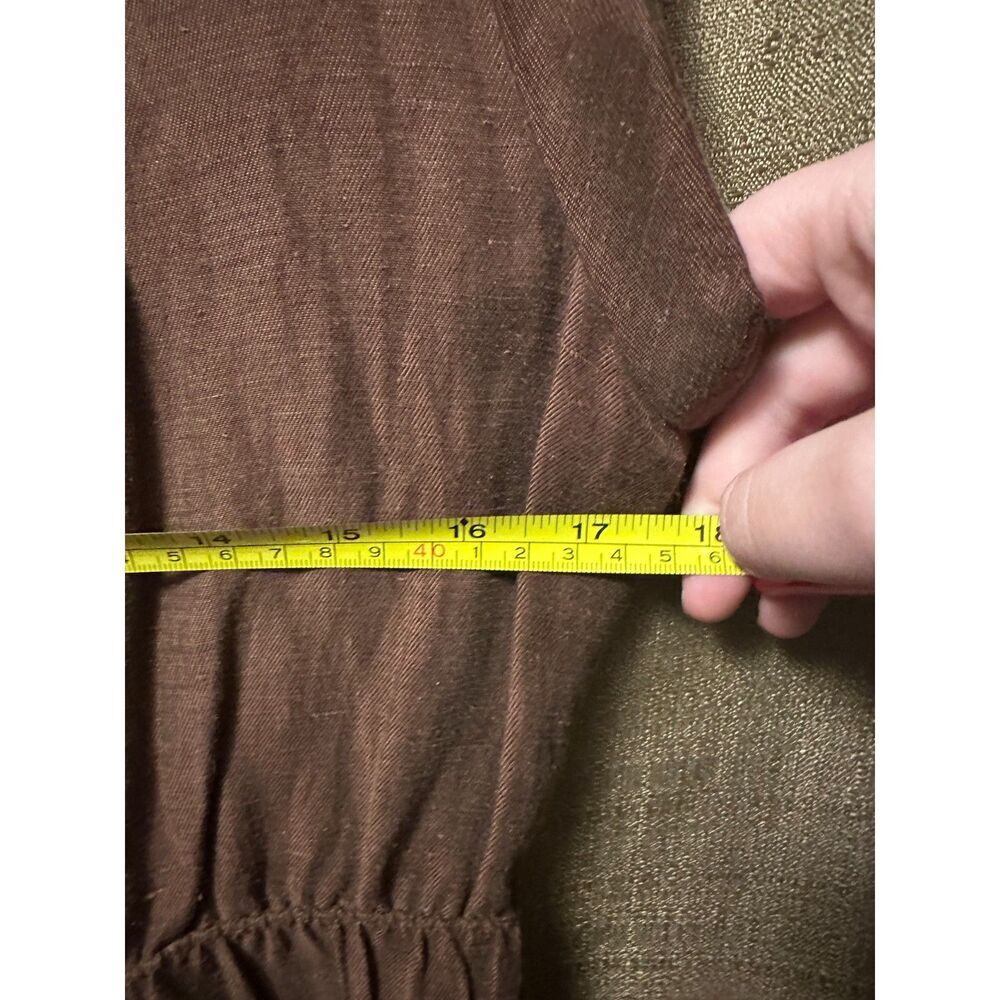 NWT J Crew Tie Waist Mini Dress In Chelsea Linen Cupro Blend Size 6 - Picture 8 of 8